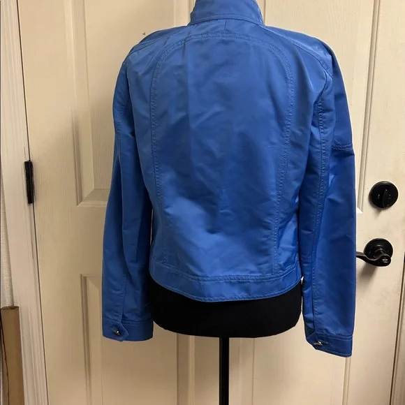 CARLISLE Blue Moto zippered jacket with pockets, Size 4, Excellent condition - Picture 8 of 14